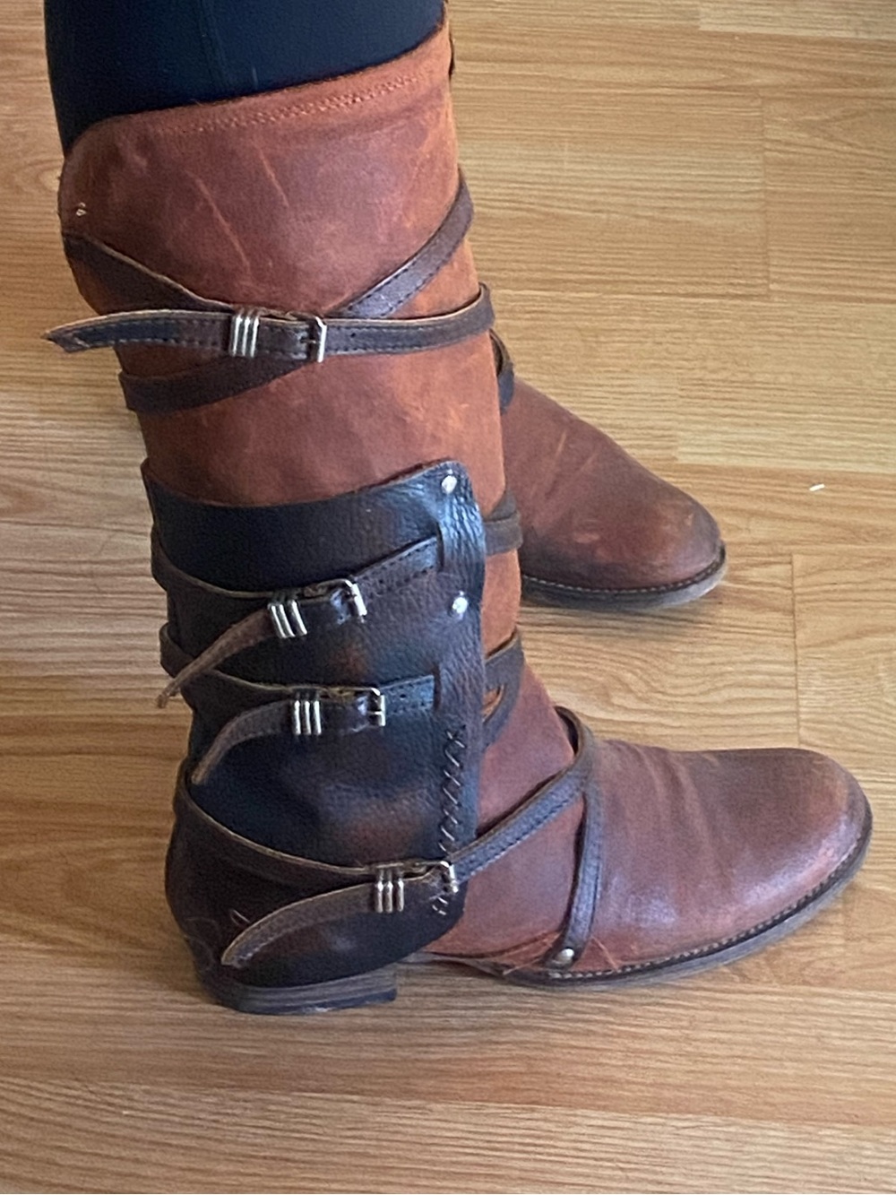 Freebird Rylie Brown Leather Buckle Boot
